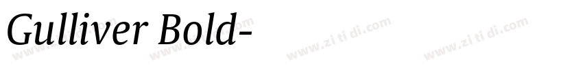 Gulliver Bold字体转换 Gulliver Bold字体转换
